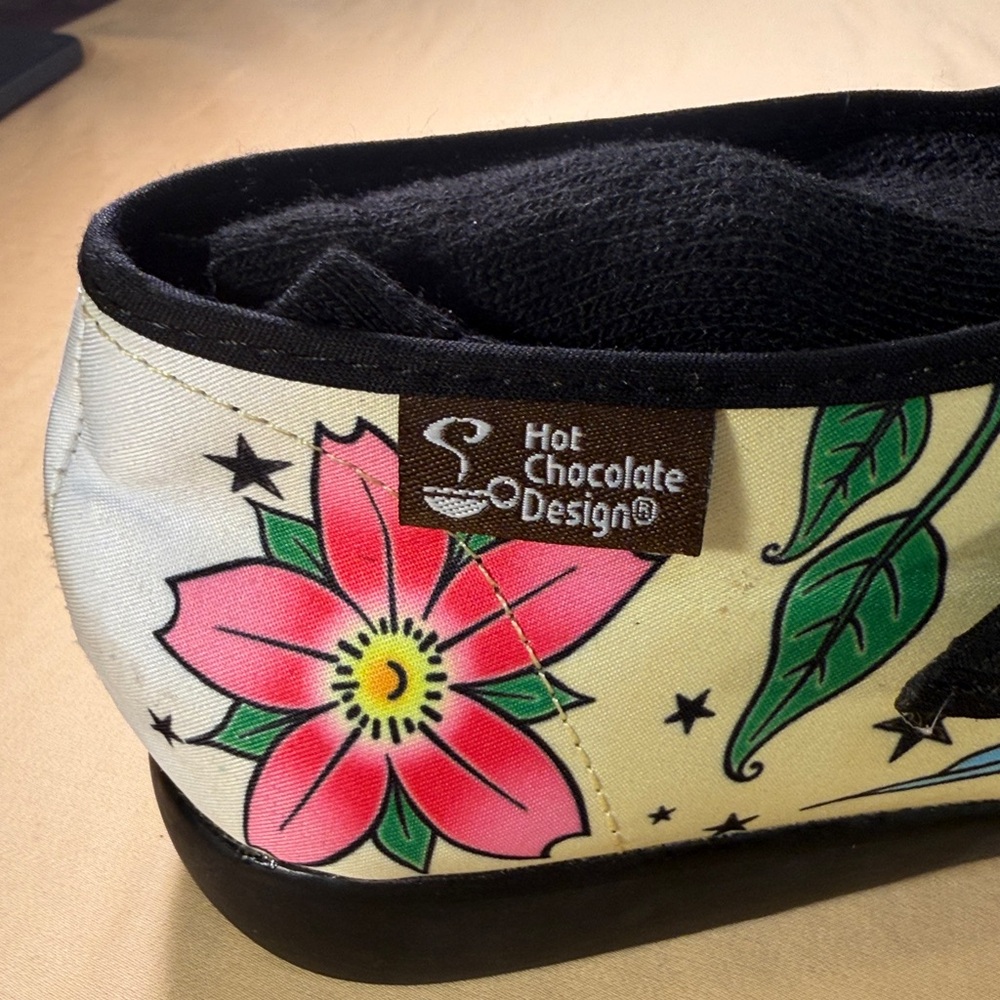 Hot chocolate design chocolaticas Mary Jane’s tattoo print US size 10 EU size 40 - Picture 6 of 11